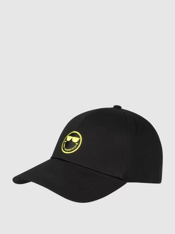 Karl Lagerfeld KARL LAGERFELD X SMILEY® Cap Aus Bio-Baumwolle – Schwarz 1