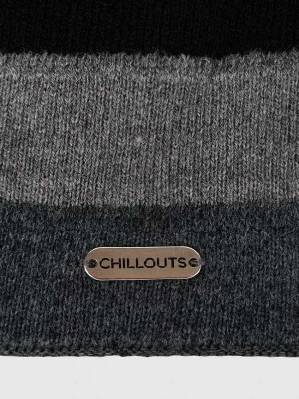 Chillouts Beanie Mit Kontraststreifen Modell ‘Johnny Hat’ – Schwarz 3