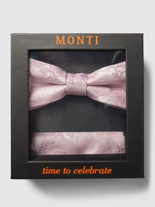 Monti Fliege Mit Allover-Muster – Altrosa 1