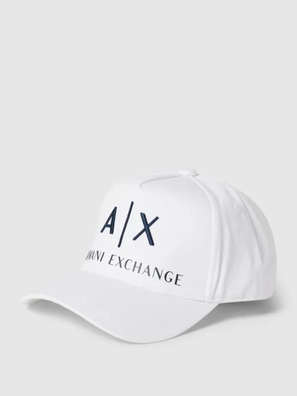 ARMANI EXCHANGE Basecap Mit Label-Stitching – Weiß 1